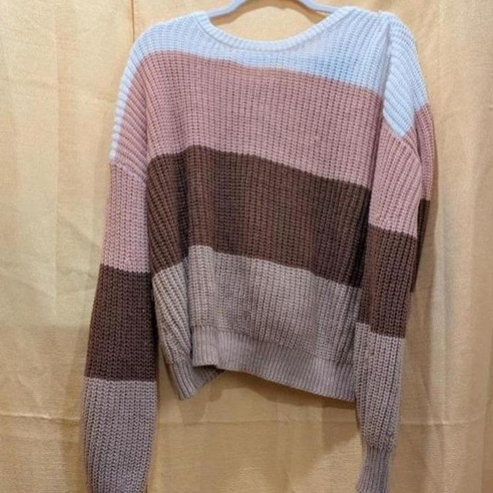 almost famous multicoloured cropped sweater Size XL